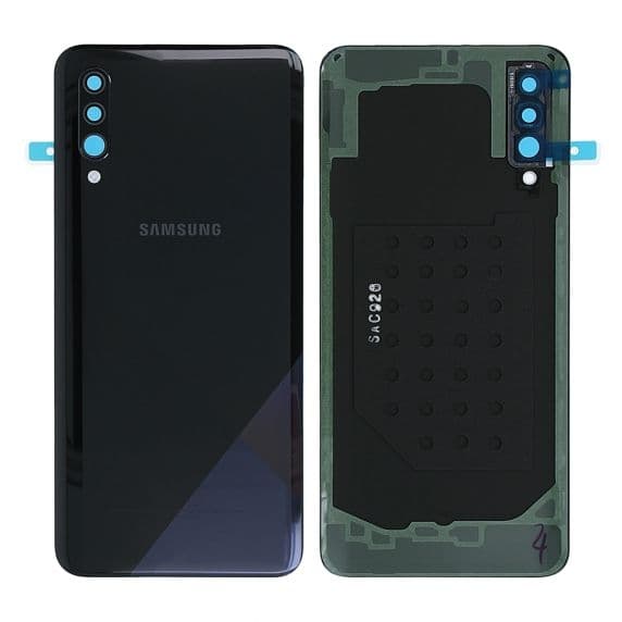 Samsung Galaxy A30s (SM-A307F) Baksida med tejp Original - Svart Svart