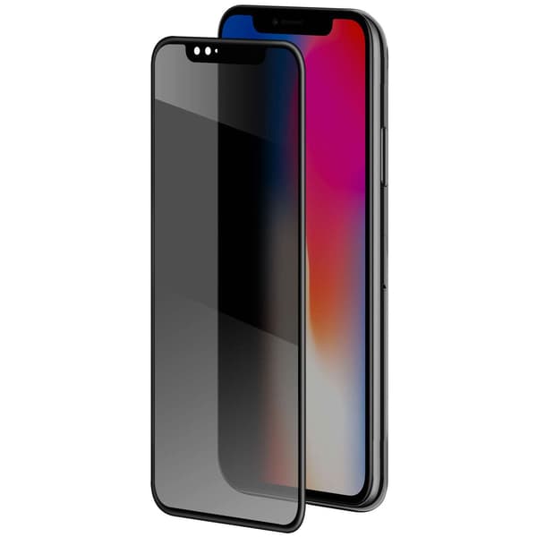Celly Privacy 3D Heltäckande Skärmskydd för iPhone X/XS Svart
