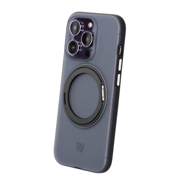 iPhone 14 Pro Rvelon Case Rotating Magnet Stand - Black