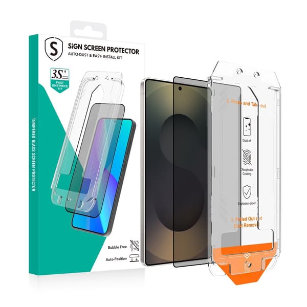 SiGN Screen Protector Samsung Galaxy S25 Ultra – EZ Apply with dust free applicator