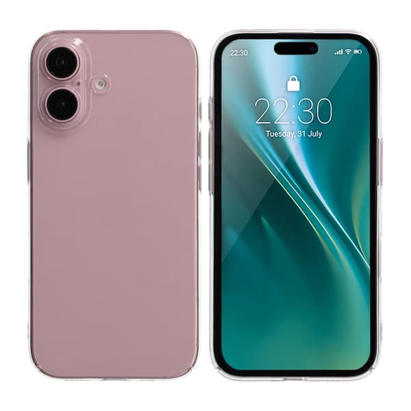 iPhone 16 Plus Mobile Case Ultrathin TPU - White