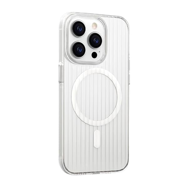 iPhone 12 Pro Max Mobile Case Corrugated - Transparent