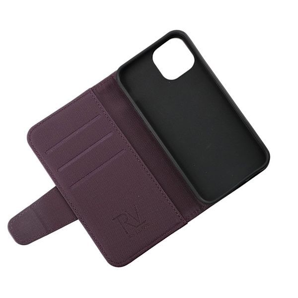 iPhone 13 Mini Plånboksfodral Extra Kortfack Rvelon - Mörklila