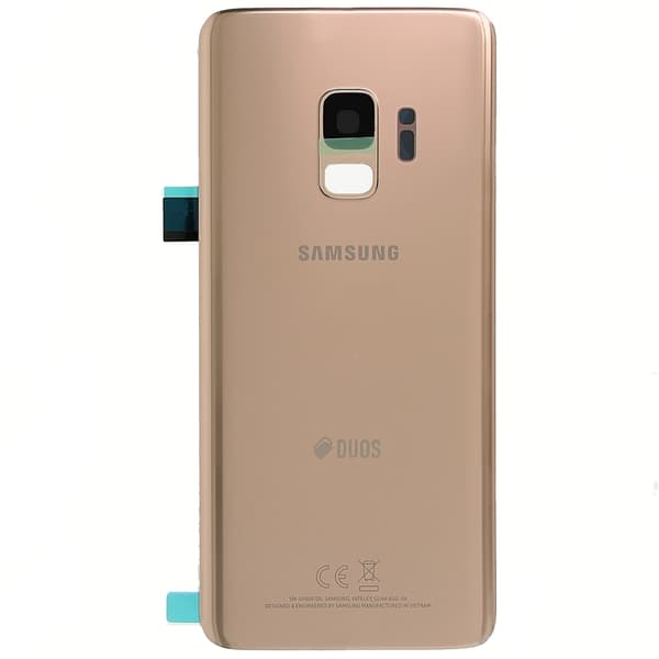 Samsung Galaxy S9 Baksida med tejp  - Guld Svart