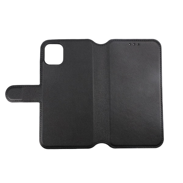 iPhone 11 Plånboksfodral Läder Rvelon - Svart