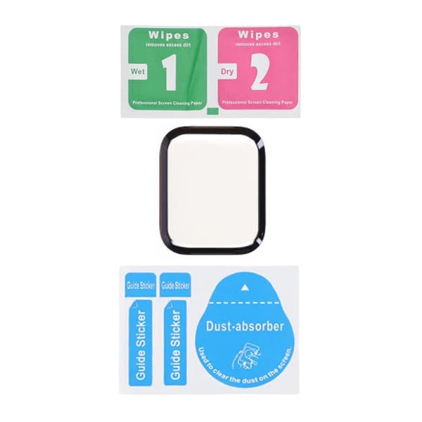 Screen Protector Apple Watch Series 7 41mm Full Coverage Tempered Glass - Black
