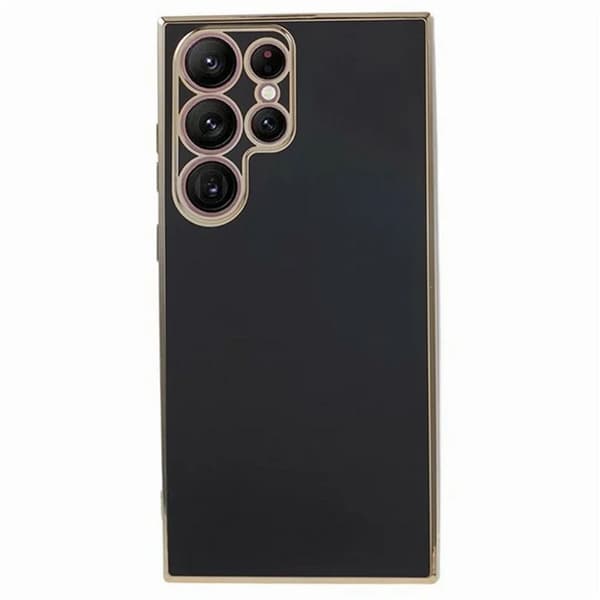 Samsung Galaxy S25 Ultra Case with Gold Details - Black
