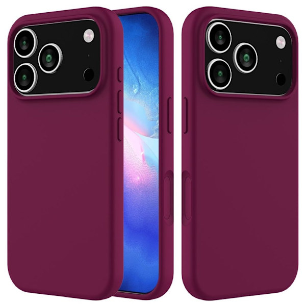 iPhone 17 Pro Silicone Phone Case - Wine Red