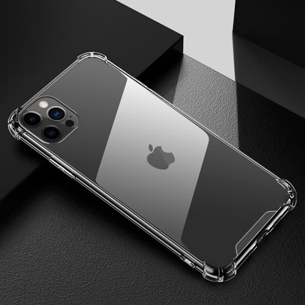Shockproof Skal för iPhone 12/12 Pro Hög kvalité - Transparent Svart