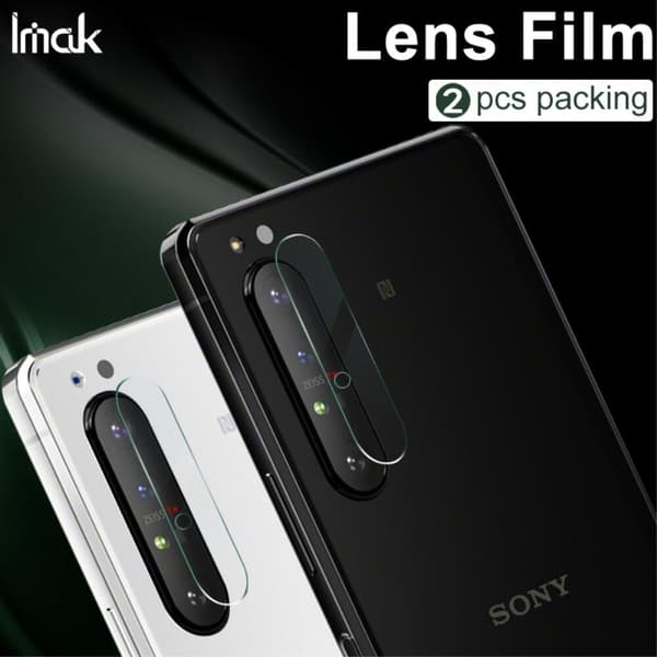 IMAK Kameralinsskydd för Sony Xperia 1 II - 2-pack Svart