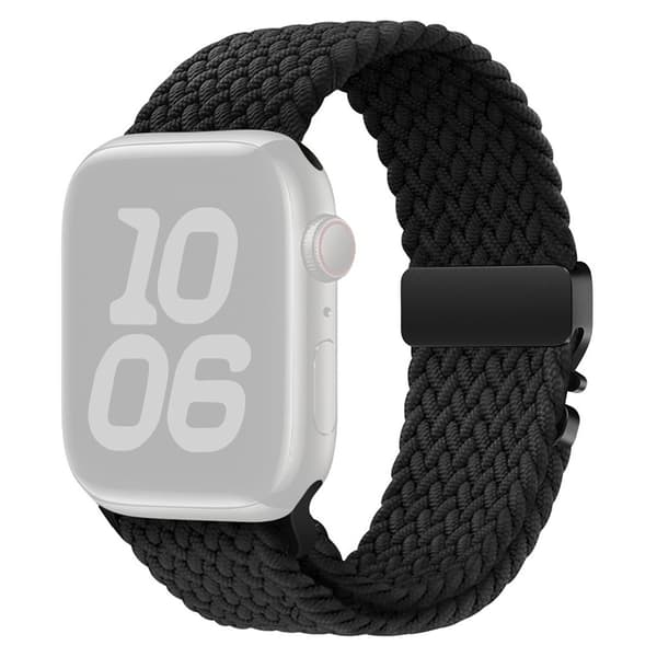 Apple Watch 49/46/45/44/42mm Watch Strap Braided Nylon – Black