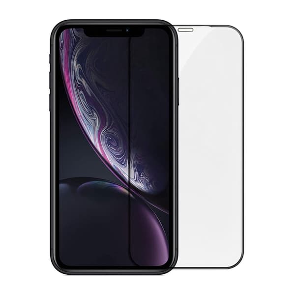 Screen Protector iPhone 11/XR - 2.5D High Aluminum Tempered Glass RV- Bulk with frame -20 pcs