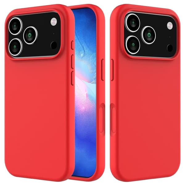 Silicone Case iPhone 18 Pro, iPhone 17 Pro - Red