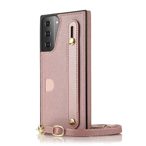 Samsung Galaxy S21 Plus Case with Card holder - Rosegold