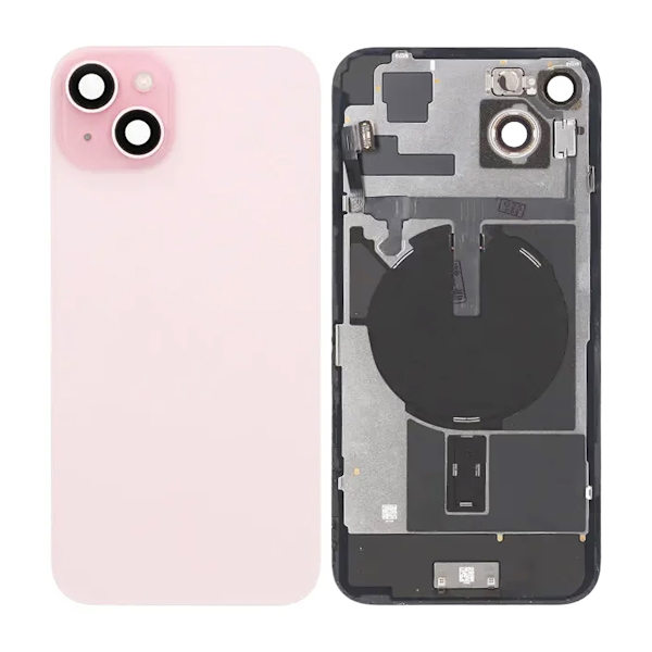 iPhone 15 Plus Back Cover Glass Original Pink