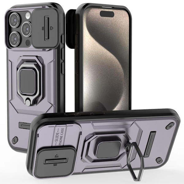 iPhone 16 Pro Case with ring - Purple
