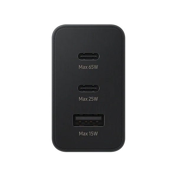 Samsung Trio Laddare 65W 2xUSB-C 1xUSB-A - Svart