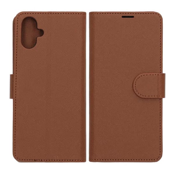 Wallet Case with Stand for Samsung Galaxy A06 - Brown