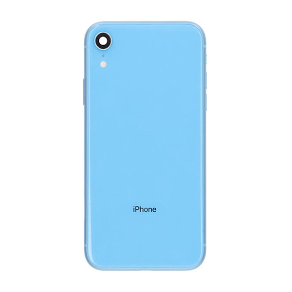 iPhone XR Baksida med Komplett Ram - Blå