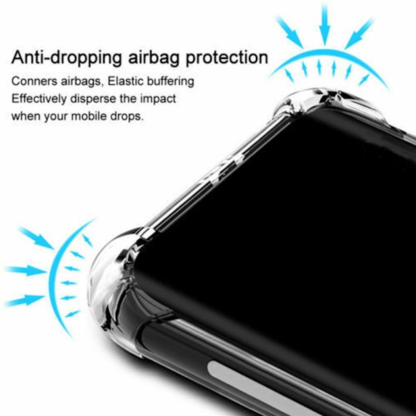 Stöttåligt Mobilskal Samsung Galaxy A40 - Transparent