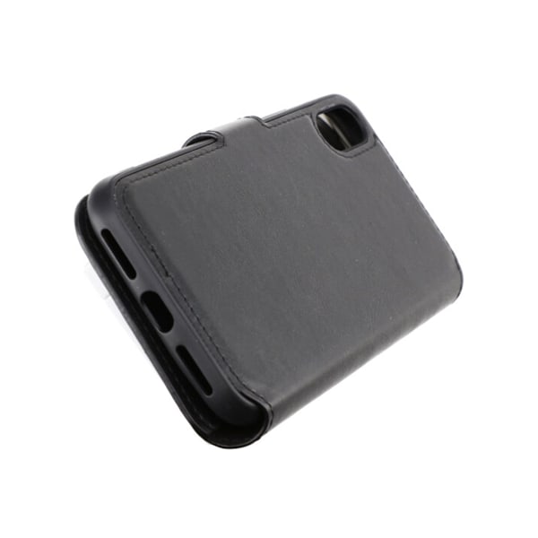 iPhone X/XS Plånboksfodral Extra Kortfack Rvelon - Svart