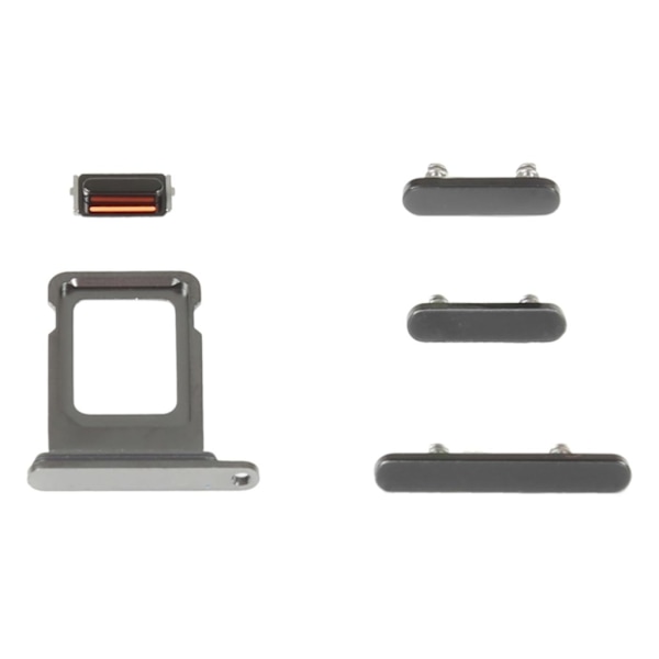 iPhone 14 Pro SIM Card Holder + Side Keys - Black