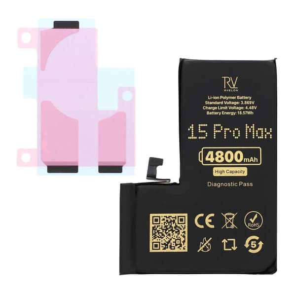 RV Battery iPhone 15 Pro Max 4800mAh Diagnostic Pass High