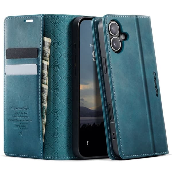 CASEME iPhone 16 Cover with Stand - Blue