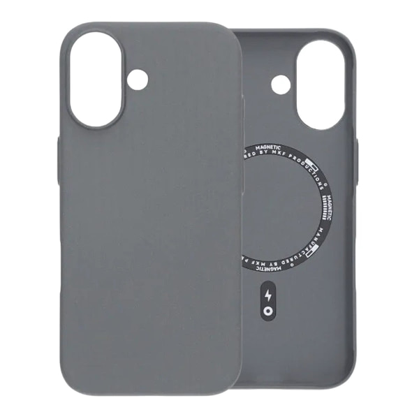Corrugated Rock Sand Magnetic Case - iPhone 17 Gray