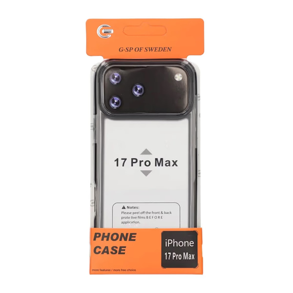 Mobile Case Shockproof for iPhone 17 Pro Max - Black
