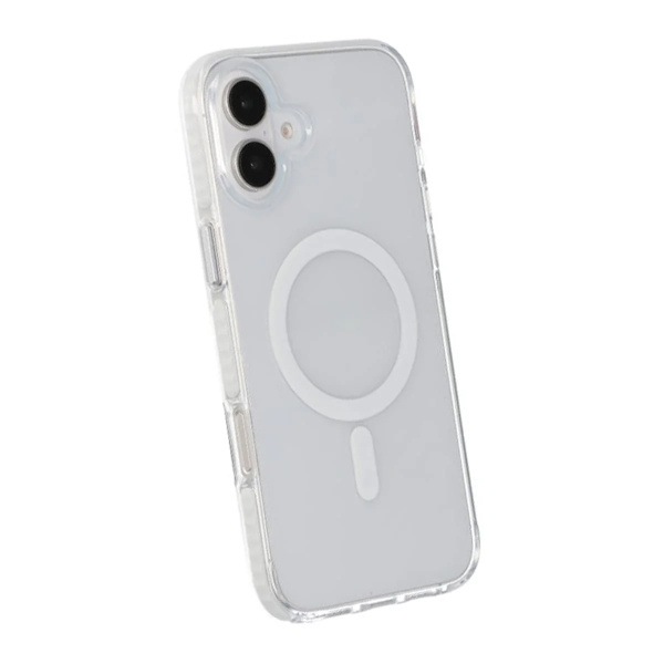 Transparent double-sided coated IMD magnetism case For iPhone 17 White
