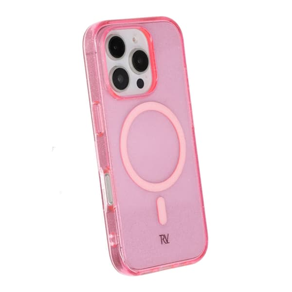 iPhone 16 Pro Rvelon TPU Mobile Case with MagSafe - Glitter Pink
