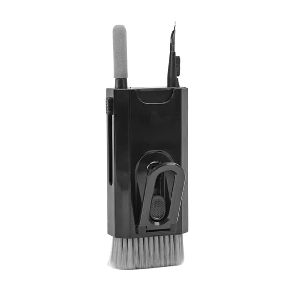 8 in 1 Multifunctional Electronics Cleaner for Mobile Headphones and Computer - Black