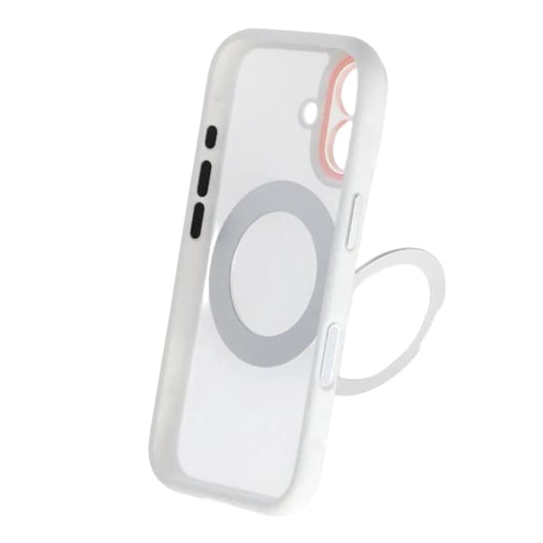 Skal med Roterbart MagSafe-Stativ för iPhone 17 - Vit