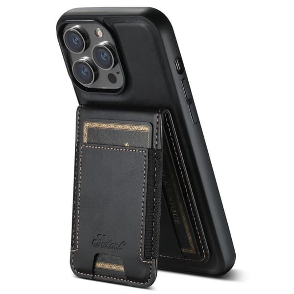 SUTENI iPhone 13 Pro Max Case Card Holder MagSafe - Black