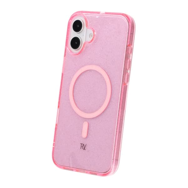 iPhone 16 Plus Rvelon TPU Mobile Case with MagSafe - Glitter Pink