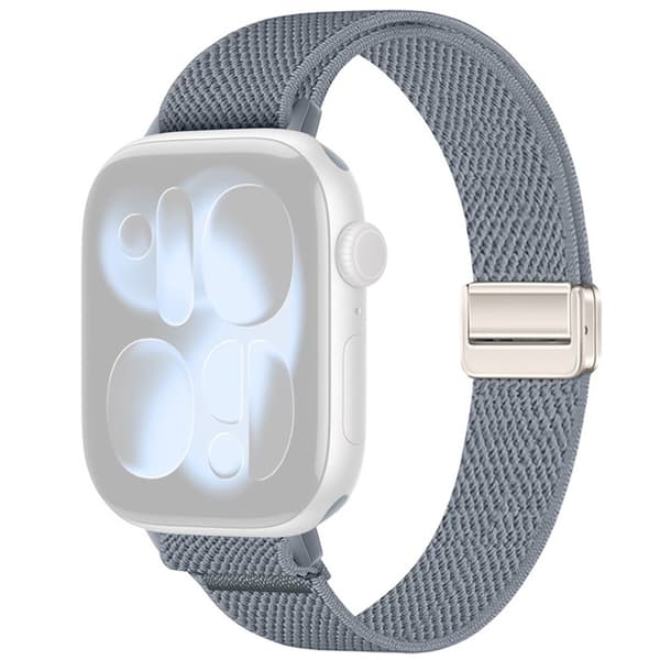 Apple Watch 42/41/40/38mm Slim Nylon Watch Strap - Blue Gray