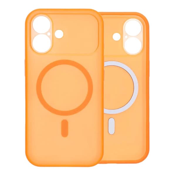 Slimmat MagSafe-skal med kameraskydd för iPhone 17 - Orange