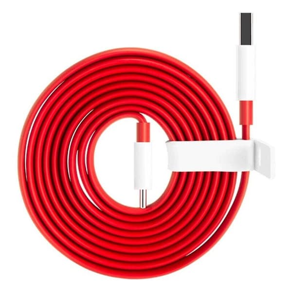 Original OnePlus Warp USB-C Kabel 1.5m - Röd Svart