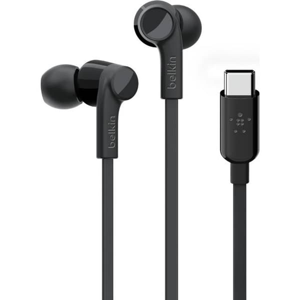 Original Belkin Rockstar USB-C In-Ear - Svart Svart