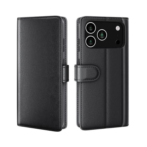 iPhone 18 Pro/17 Pro cover in leather - black