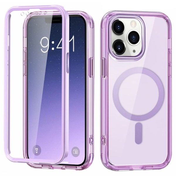 iPhone 11 Pro Max Case MagSafe Compatible Front/Back Protection – Light Purple