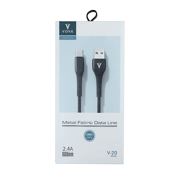 Vonk V-20 USB-C Kabel 1 Meter - Röd