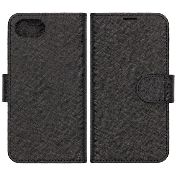 Flip Stand Leather Wallet Case For iPhone 16e- Black