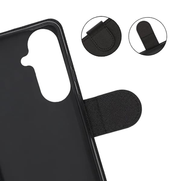 Plånboksfodral med Stativ för Samsung Galaxy S26 - Svart