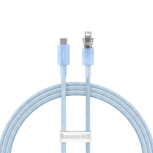 Baseus USB-A to USB-C Cable, 100W, 480mbps, 1m - Blue