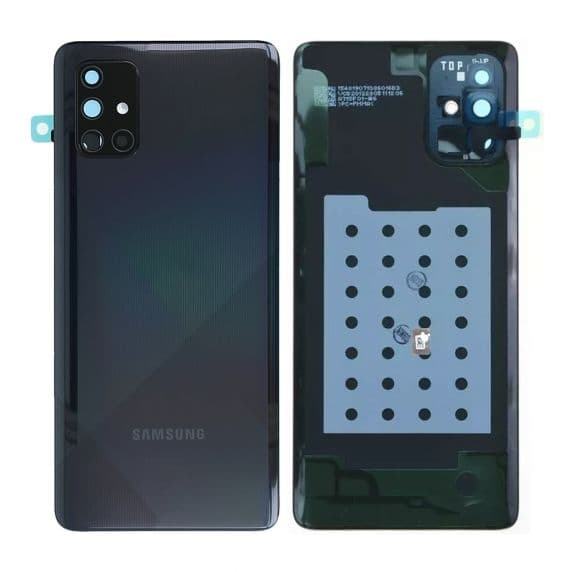 Samsung Galaxy A71 Baksida med tejp - Svart Svart