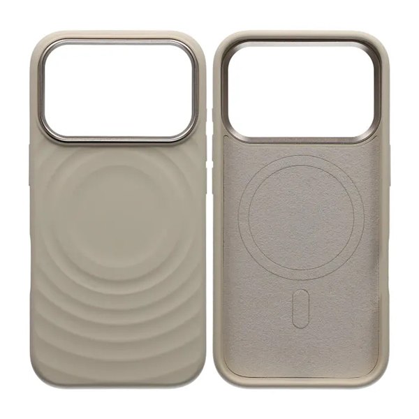 Mobilskal Silikon med Magsafe för iPhone 17 Pro - Beige