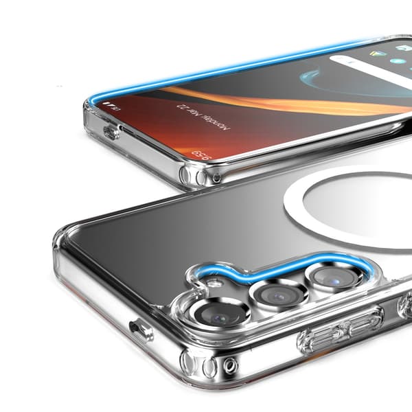 Samsung Galaxy S24 Plus Hybrid Mobile Case with Magsafe - Transparent