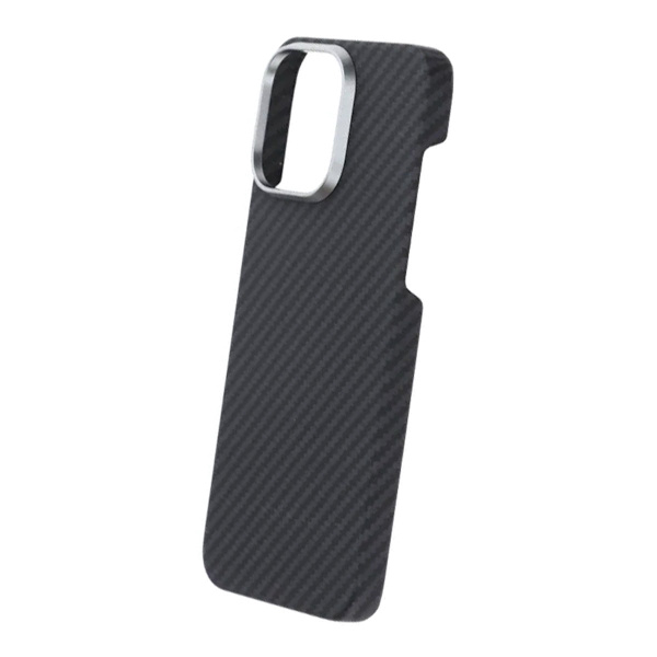 Kevlar Woven Magnetic Case - iPhone 15 Pro Max Black Thick Weave